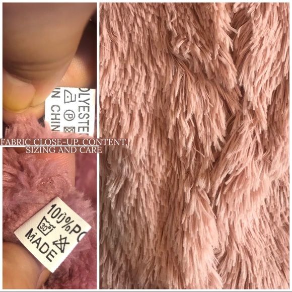 PINK UNBRANDED TEDDY BEAR REVERSIBLE FASHION VEST (S/M) - Picture 12 of 14